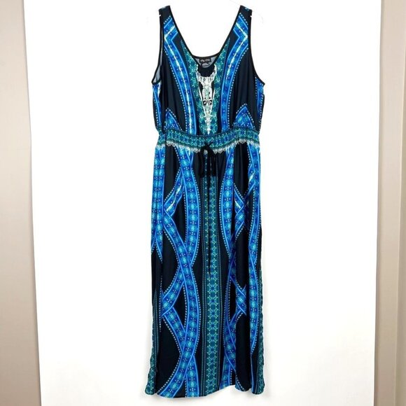 City Chic Kaleidoscope Print Maxi Dress. Plus Size XL/22 - Picture 15 of 16